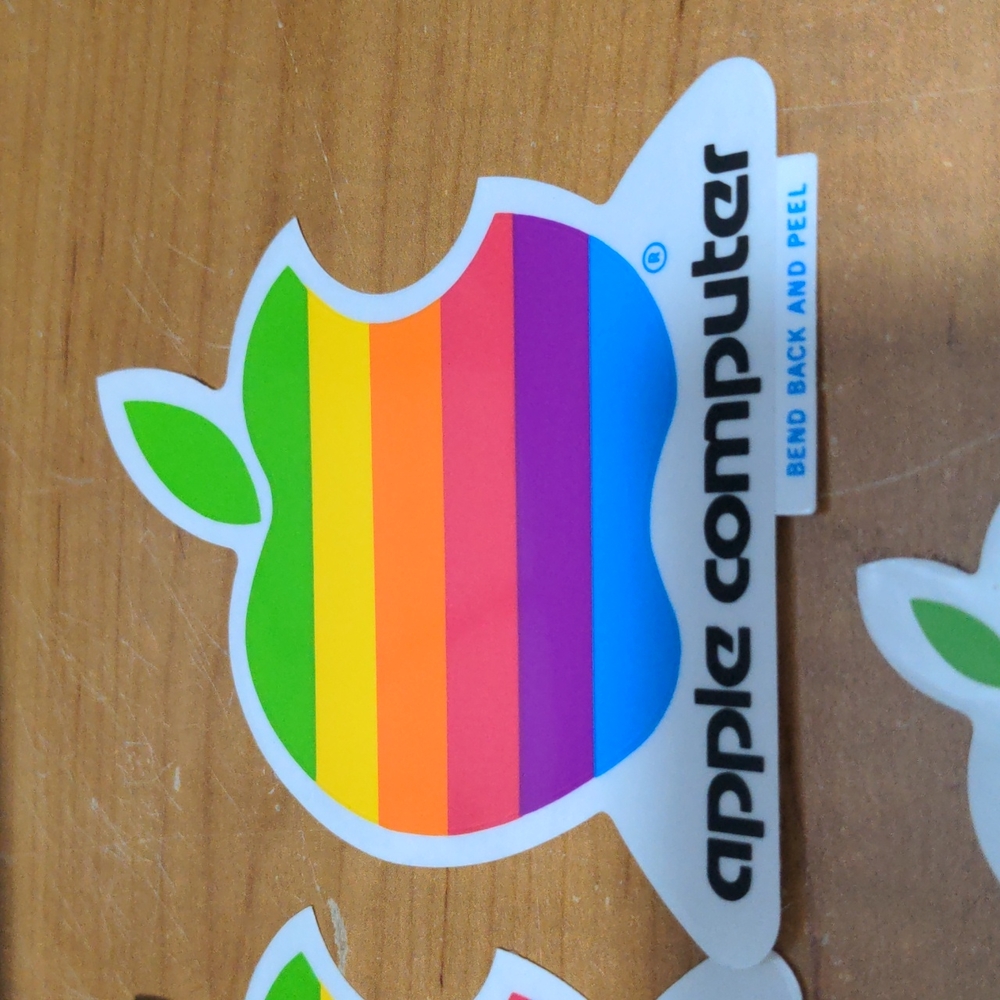 Vintage Apple Computer Stickers - Picture 3 of 7